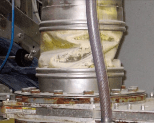lắp đặt ống nối mềm ở nhà máy sản xuất bánh kẹo